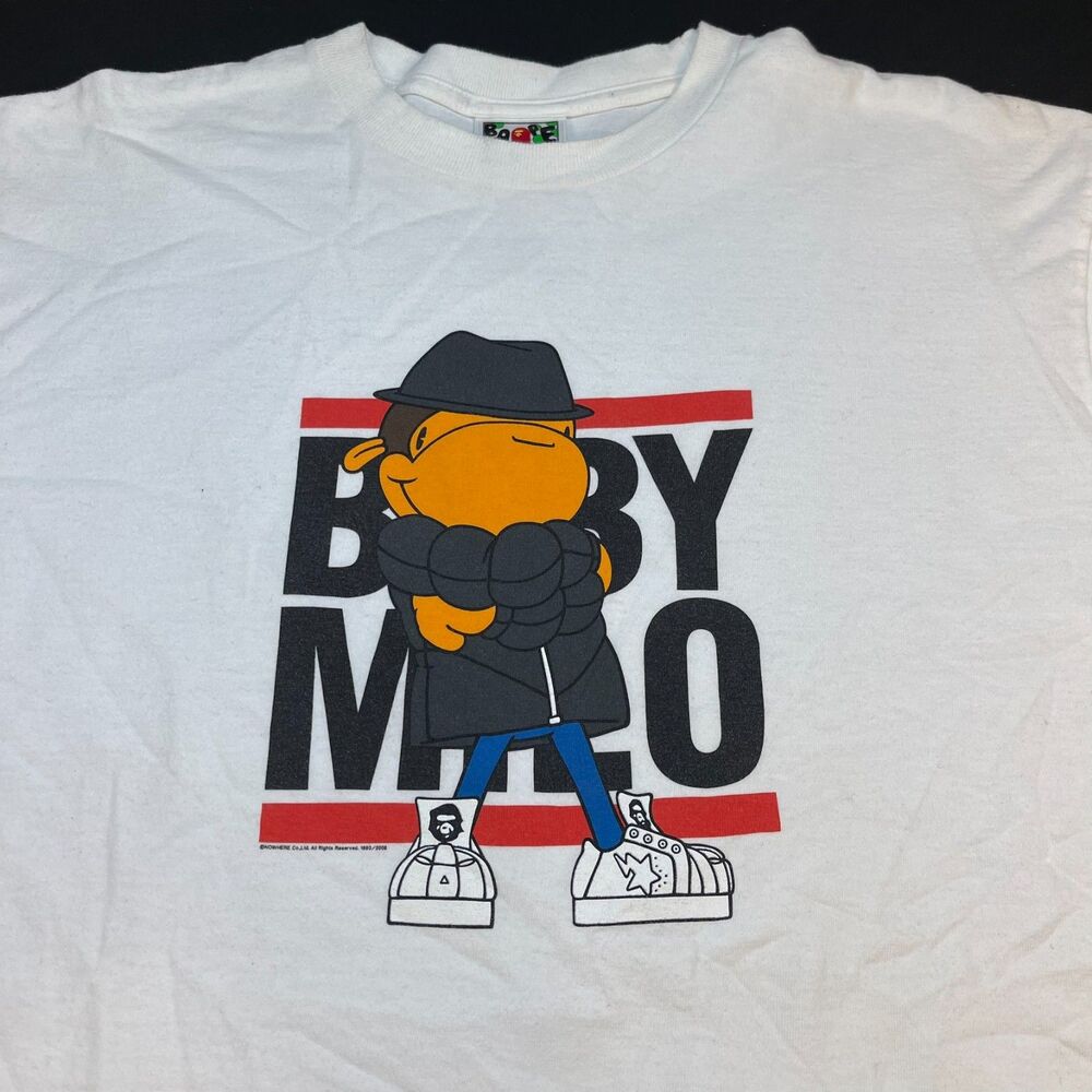 A BATHING APE BAPE Baby Milo RUN DMC LTD EDT T SHIRT Sz Mens L